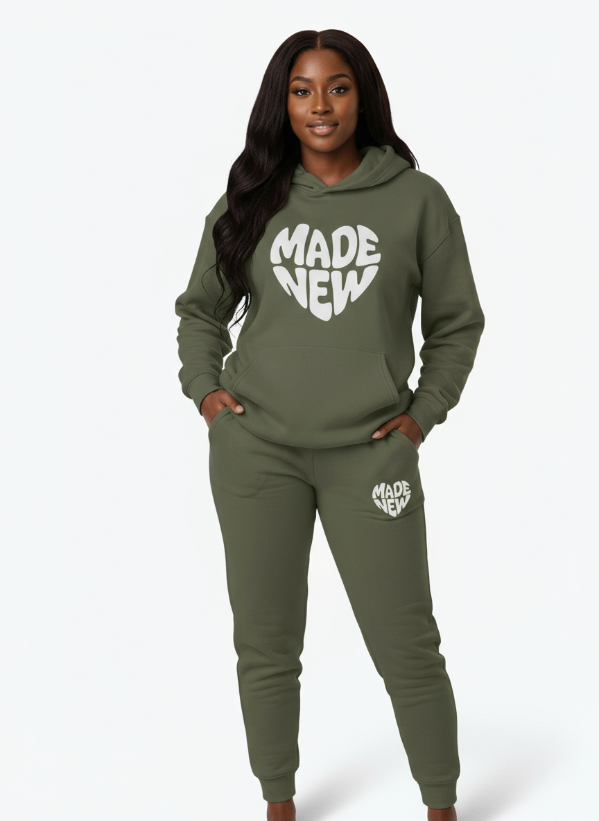 'Made New' Hoodie - Khaki Green | Season 1