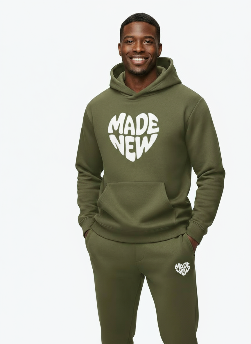 'Made New' Hoodie - Khaki Green | Season 1